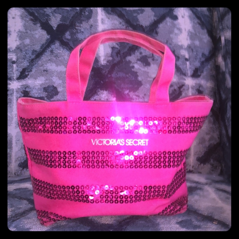 Victoria’s Secret Tiny Tote / Makeup Bag Sequins